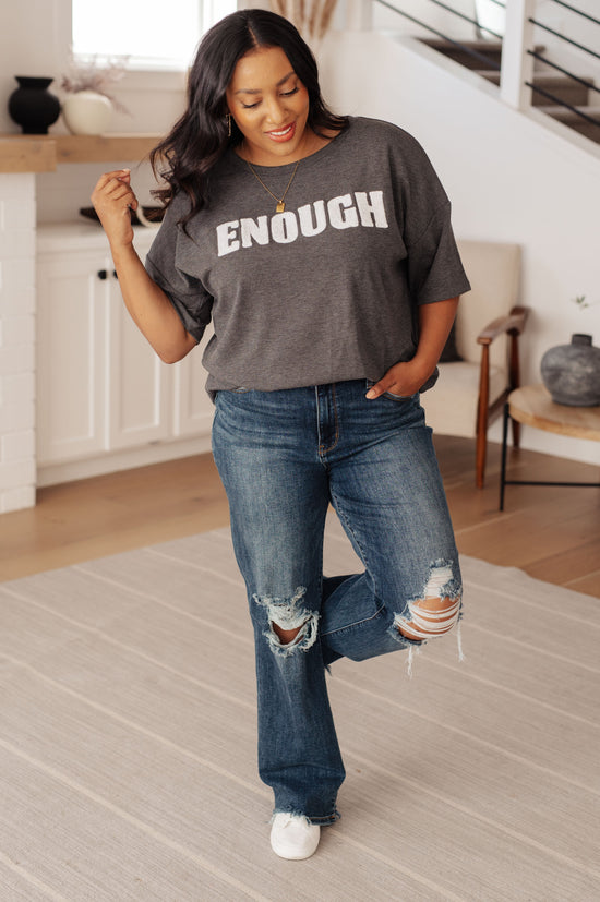 Load image into Gallery viewer, Always Enough Graphic Tee in Charcoal
