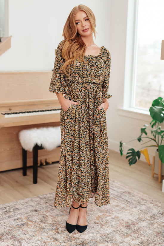Load image into Gallery viewer, Ever So Briefly Floral Maxi Dress
