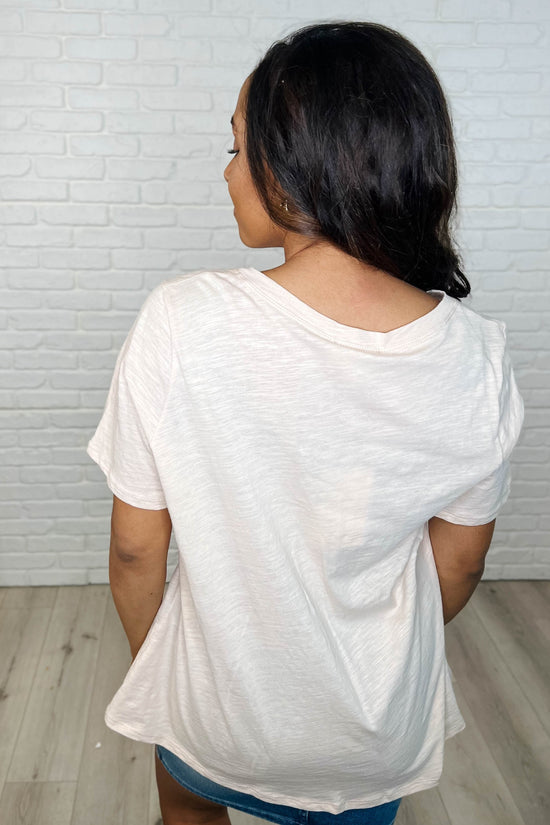 Load image into Gallery viewer, I Don&amp;#39;t Have to Choose V-Neck Tee in Oatmeal
