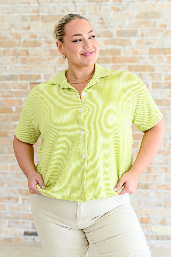 Load image into Gallery viewer, Two&amp;#39;s Company Ribbed Button Down
