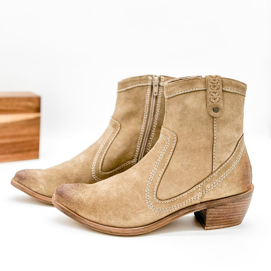 Load image into Gallery viewer, Smithy Suede Ankle Boot in Tan
