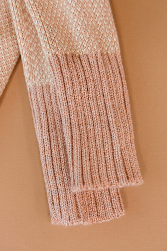Knitted Lounge Socks In Pink