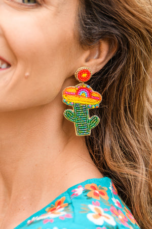 Summer Cactus Earrings